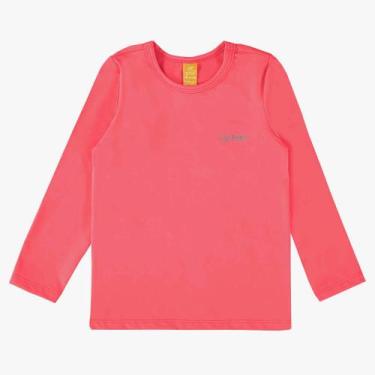 Imagem de Camiseta Praia Bebê e Infantil Proteção UV50+ Cores Up Baby, Pink flúo
