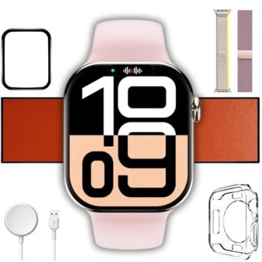Imagem de Relogio Smartwatch Microwear W10 Pro Mini 42mm Gps Nfc Amoled Chatgpt + Brindes, Masculino Feminino - (Ideal para Pulso/Punho fino) (Rosa)