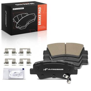 Imagem de A-Premium Conjunto de pastilhas de freio a disco de cerâmica traseiras compatível com modelos Kia e Hyundai - Sportage 2017-2022, Cadenza 2017-2020, Tucson 2019-2021, Nexo 2019-2023, Elantra GT 2019