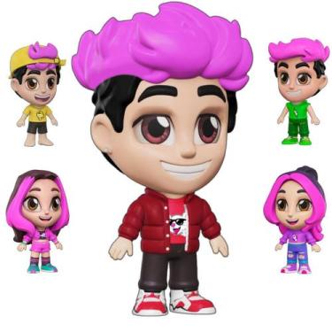 Imagem de 1 Boneco Colecionável Turma dos Rosa Vinil Articulado 15cm Emily Vick 