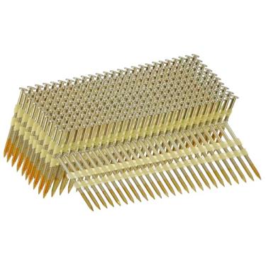 Imagem de SITLDY Pregos de moldura de 21 graus, 1000 unidades, haste de anel de 2 polegadas x 0,287 cm, cabeça redonda completa galvanizada por EG, para pregador elétrico pneumático de 20 a 22 graus