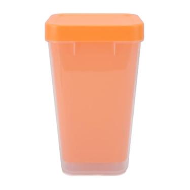 Imagem de AUNMAS Recipiente de Coentro, Caixa de Armazenamento de Frescura Vegetal Transparente de Plástico Com Divisor, Organizador de Refrigerador de Cozinha Reutilizável Multiuso para Frutas (Laranja)