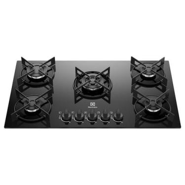 Imagem de Cooktop 5 Bocas GLP Electrolux Preto Acendimento Automático Efficient 