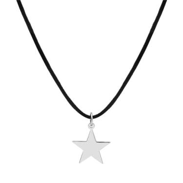 Imagem de MALOYANVE Colar gargantilha com estrela, sol, lua, elegante, gótico, boêmio, vintage, preta, Halloween, Natal, Ano Novo, joias para mulheres, Zinco, Sem Pedra Preciosa