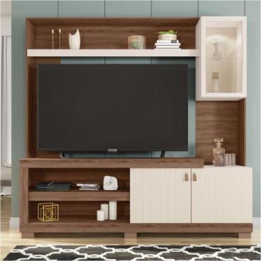 Imagem de Home Theater Alvorada TV até 55 com LED Nogueira/OffWhite G11 - Gran B