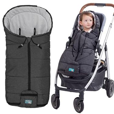 Imagem de Yobee Saco impermeável para carrinho de passeio ao ar livre de inverno, protetor de pés quente e confortável, saco de dormir universal para carrinho de bebê, multiuso, 6 a 36 meses