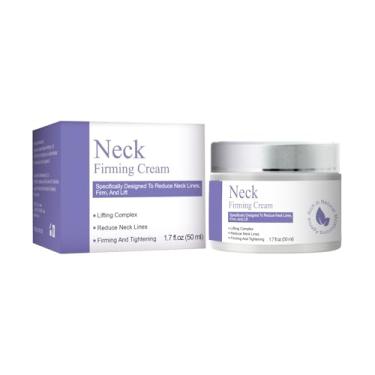 Imagem de Creme firmador de pescoço para apertar e levantar – Hidratante antienvelhecimento com retinol, ácido hialurônico e colágeno para rosto, pescoço e peito – melhora a elasticidade da pele, linhas finas e