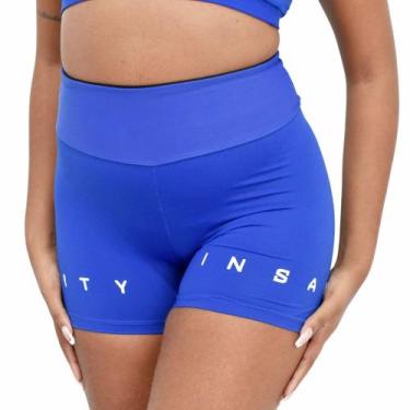 Imagem de Short Feminino Suplex Fitness Insanity Zion, Azul, M, Mulher