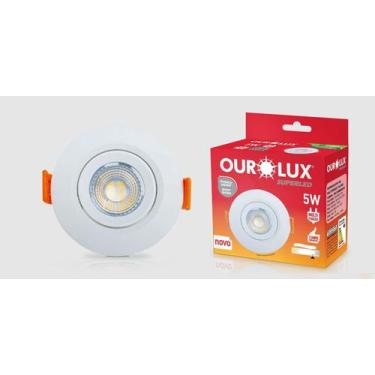 Imagem de Spot Redondo Embutir Super Led 5w Branco Frio Ourolux