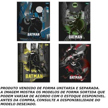 Imagem de Caderno brochura 1/4 80f batman - foroni