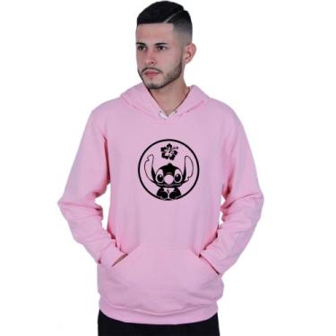 Imagem de Moletom Unissex Canguru Lilo Stitch Ohanna - Lafre, Rosa claro, P