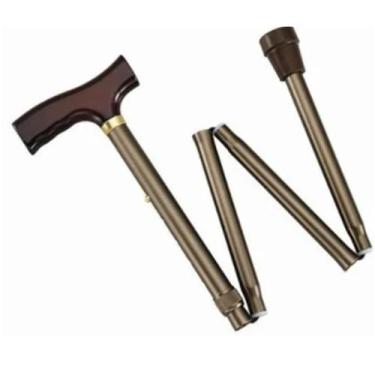 Imagem de Bengala Muleta Dobravel Com Bolsa Pra Guardar Cinza - A.R Variedades M