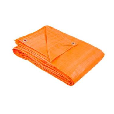 Imagem de Lona Carreteiro Laranja 100 micras 70g/m2 com Ilhoses Metálicos - Ajax