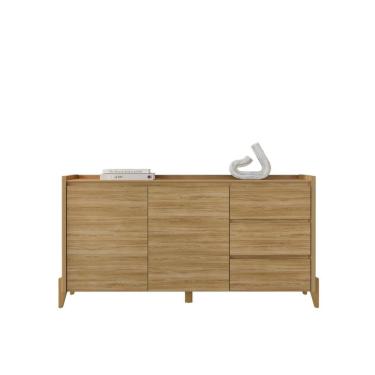 Imagem de Buffet Aparador Para Sala 3 Gavetas Lens Hannover