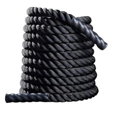 Imagem de JustGoFit Corda Naval 10m X 10 Kg, Treinamento de Força, Pegada Emborrachada, Uso Profissional