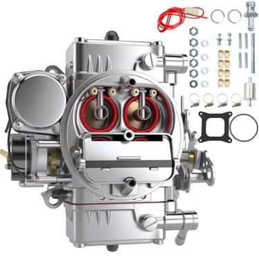 Imagem de Carburador BR-67270 600 CFM, 4 cilindros 4150, modelo para Holley Chrysler Dodge Ford GM Lincoln Mercury Plymouth com secundários a vácuo e estrangulador elétrico, entrada de combustível única e