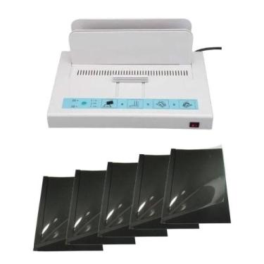 Imagem de Encadernadora Térmica Rd500 E 100 Capa Térmica 350 A4 Preta - MOTIVATE