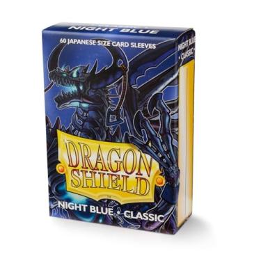 Imagem de Arcane Tinman Dragon Shield Capa de cartão tamanho japonês – Azul noturno 60CT – As capas para cartas são lisas e resistentes – Compatível com Pokemon, Yugioh e mais, AT-10642