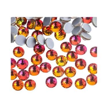Imagem de Strass Termocolante DMC Cor Verde Vulcão Hot Fix Cristal Para Costura 