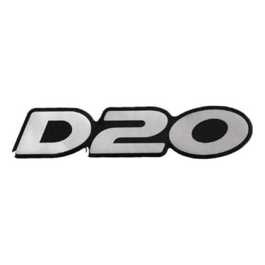 Imagem de Adesivo Emblema Chevrolet D20 D 20 Resinado Prata D20R01