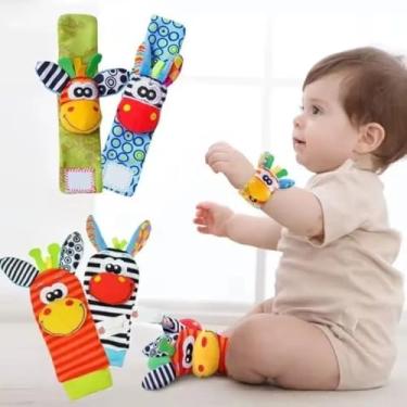 Imagem de Kit Meias E Pulseiras 4 Peças Cho calho Bebê Infantil