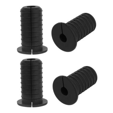 Imagem de lasuroa 4un. Ilhós Roscados 19 mm para Starlink, Kit Roteamento Cabos Antiderrapante Preto Furo Parede Dividido Bucha Passagem Ilhós para Fios Ethernet/TV Proteção Cabo Prova d'Água