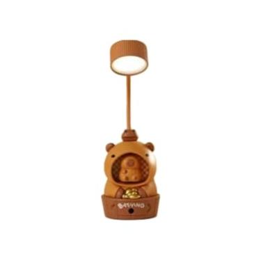 Imagem de Luminária de Mesa Capivara Infantil - Apontador+Luz Noturna, Bateria 8h, Cores Suaves, Carregamento USB(bear luz noturna)