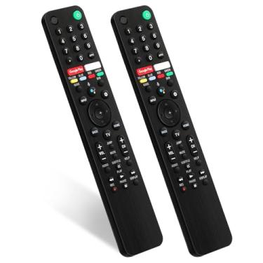 Imagem de Controle remoto de Smart TV RMF-TX500U, pacote com 2 para todos os controles de voz Sony TV/Sony Bravia TV, RMF-TX500U para XBR/KD/XR Series X900H X800H X950G X850G 55A8H X750H etc, 1 ano de garantia