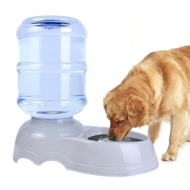 Imagem de Dispensador de água grande para cães, dispensador automático de água para animais de estimação por gravidade 3 galões/11L, tigela de água por gravidade para cães e gatos, fonte de água grande para
