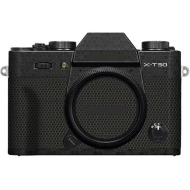 Imagem de X-T30 X-T30II Película protetora de vinil antirarranhões para câmera FujiFilm X-T30 Mark II XT30II (preto favo de mel)