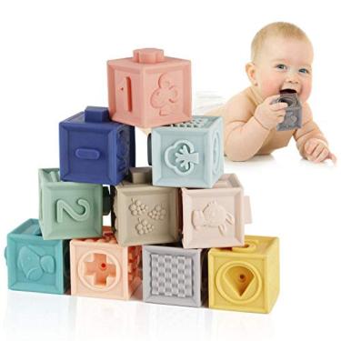 Imagem de Mini Tudou Baby Blocks Blocos de construção macios Baby Toys Teet