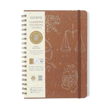 Imagem de CADERNO ESPIRAL ORIGENS PAUTADO 17X24 TERRA 1 MATERIA 80 FLS