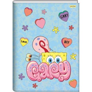 Imagem de Jandaia - Caderno Brochura Universitário Capa Dura 80 Fls Bob Esponja Gary FSC