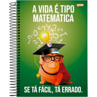 Imagem de Jandaia - Caderno Espiral Universitário CD 10 Matérias 160 Fls Insano Matemática FSC
