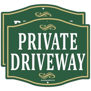 Imagem de Pacote com 2 placas de entrada privadas de 30,5 x 25,4 cm