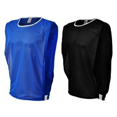 Imagem de Kit Misto com 10 Coletes de Futebol (5 Azul e 5 Preto) - TRB-Unissex