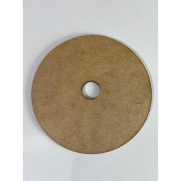 Imagem de Genérico, Disco Placa Redonda MDF Cru 3mm 20 cm c/Furo 30 MM