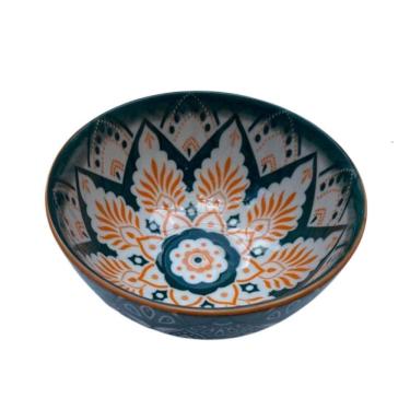 Imagem de Bandeja De Bambu Com Alça Em Corda 2 Bowl E Garfos