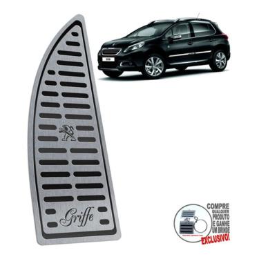 Imagem de Descanso De Pé Aço Inox Peugeot 2008 Griffe 2019 2020 Preto