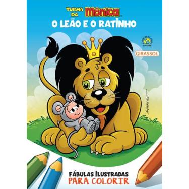 Imagem de Livro - Turma da Mônica - Fábulas Ilustradas para Colorir - O Leão e o