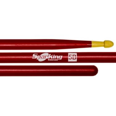 Imagem de Baqueta Spanking Linha Colorida 5B Clássica Vermelha 4020