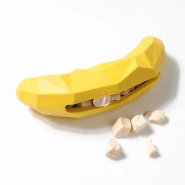 Imagem de Brinquedo Interativo Pet Recheável Cão Banana Geométrica - other