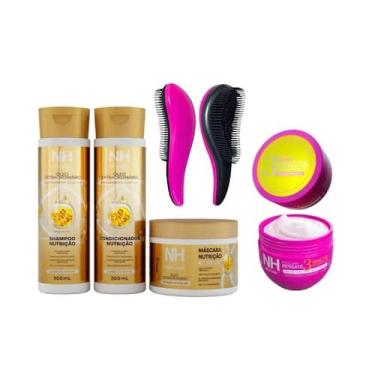 Imagem de Kit Capilar NH Extraordinário Mascara 3 Minutos Escova - Belkit, Cabel