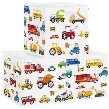 Imagem de Clastyle Conjunto organizador de cubo de armazenamento de carros para crianças, armário de roupas, cubo, caixa de armazenamento para berçário, caixa de brinquedos para meninas, meninos, cesta de