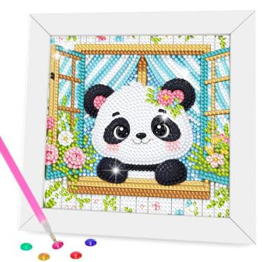 Imagem de Nardoll Kits de arte de diamante - artes e artesanato - pintura de arte de diamante com moldura de madeira - arte preciosa para meninas, meninos, adultos, iniciantes, decoração de parede para casa