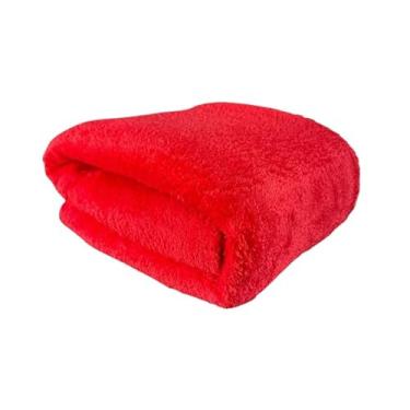 Imagem de Manta Cobertor Casal Microfibra 1,80x2,00 Mt (VERMELHA)