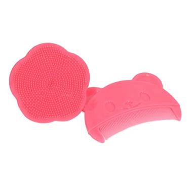 Imagem de Generic Escova de Banho para Bebês, Escova Fina para Armazenamento de Dentes Finos, Lavável para Crianças Em Casa (Vermelho)