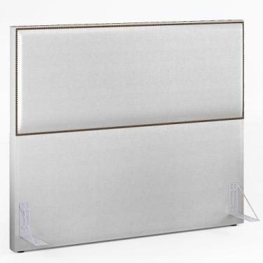 Imagem de Cabeceira Box Casal Queen 160 Cm Facto Cinza Metalizado - LYAM DECOR