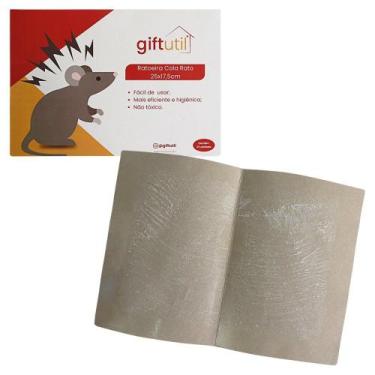 Imagem de Ratoeira Adesiva Cola Pega Rato Pragas 1 Unidade - GiftUtil