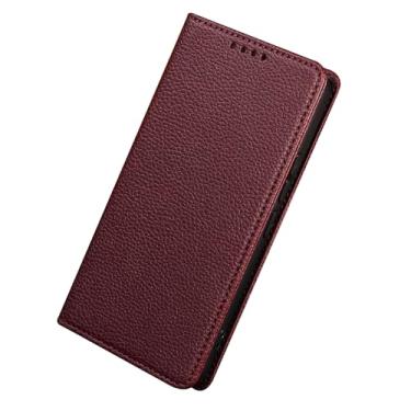 Imagem de Umiup Capa carteira para Samsung Galaxy S24ultra/S24plus/S24, capa de couro PU premium com bloqueio de RFID, suporte magnético fólio, vermelho, S24 Ultra